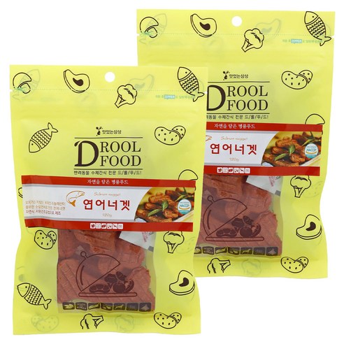 드롤푸드 강아지 콘드로이친 연어너겟, 120g, 2개