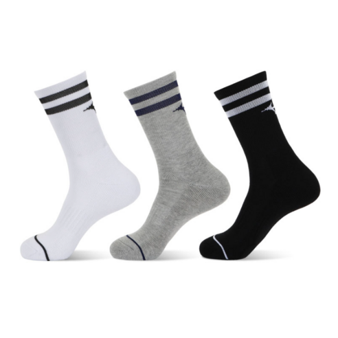 미즈노 리버스 더블 쿠션 크루 양말 후기 분석 - 바닥면 쿠션 구조 상세