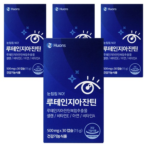 휴온스 루테인 지아잔틴, 30정, 4개