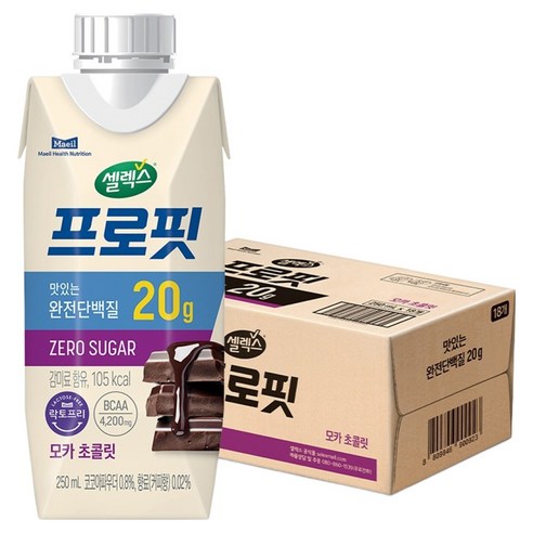 셀렉스 프로핏 모카 초콜릿 250ml, 18개 솔직 후기 | 실사용자 리뷰 분석 - 상품 이미지 1