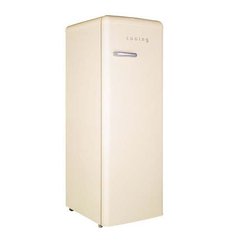 쿠잉전자 레트로 미니 소형 148L 스탠드형 1도어 김치냉장고 방문설치 이미지 3