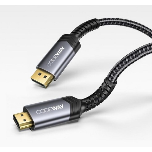 코드웨이 DP to HDMI 모니터 케이블 이미지 2