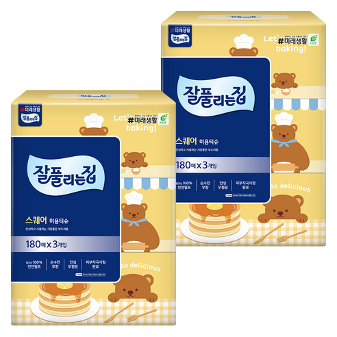 잘풀리는집 스퀘어 천연펄프 미용티슈 2겹 180매, 6개 솔직 후기 | 실사용자 리뷰 분석 썸네일
