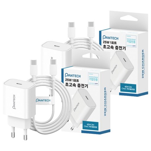 팬택 25W C타입 PD PPS 초고속 충전기 + 45W C to C 케... 개봉기 | 실사용 후기 - 상품 이미지 1