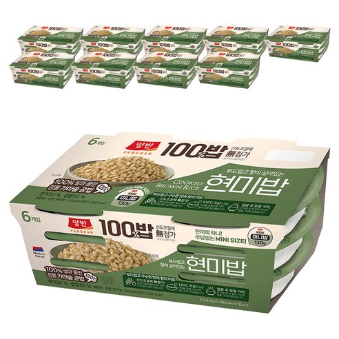 '양반 100밥 현미밥, 130g, 60개' 최저가 검색, 최저가 42,370원 - 할인 알림