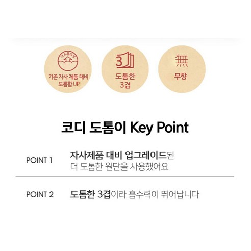 코디 도톰이 3겹 데코 롤화장지 이미지 3