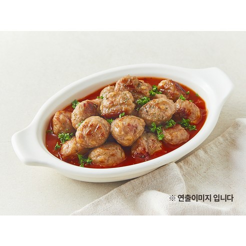 셰프초이스 한돈 더 듬뿍 고기완자 후기 분석 - 조리 중인 모습