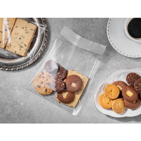 코멧 접착식 OPP 무지 쿠키봉투 15 x 15 cm 이미지 3