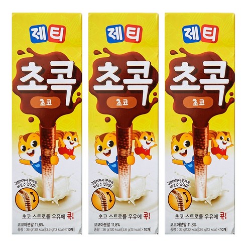 동서 제티 초콕, 3.6g, 10개입, 3개