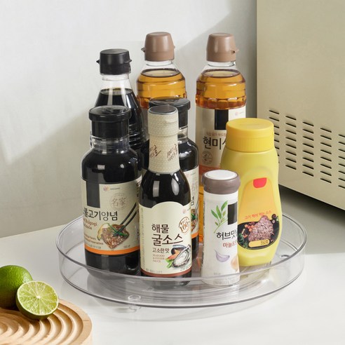 코멧 다용도 투명 회전트레이 이미지 2