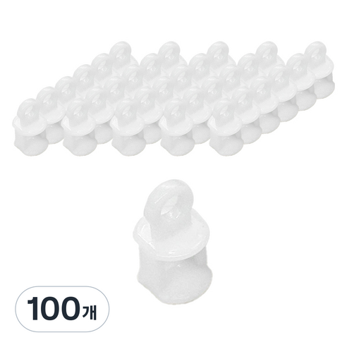 더원홈데코 커튼레일 룰러 1.2 x 2.3 cm, 화이트, 100개
