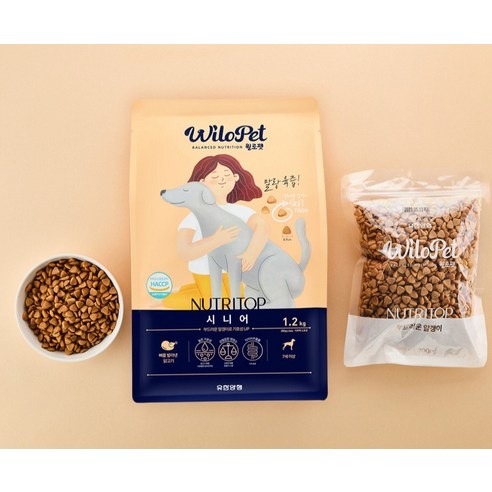 윌로펫 시니어 강아지 뉴트리탑 소프트사료 후기 분석 - 상세 성분 및 영양 정보