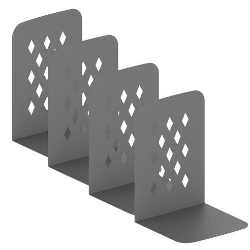 탐사 북엔드 거치대 대형 4p, 그레이