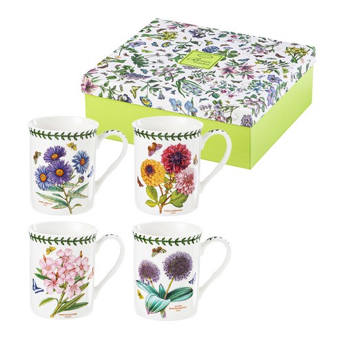 포트메리온 보타닉가든 머그컵 4종 세트 혼합색상 × 1세트