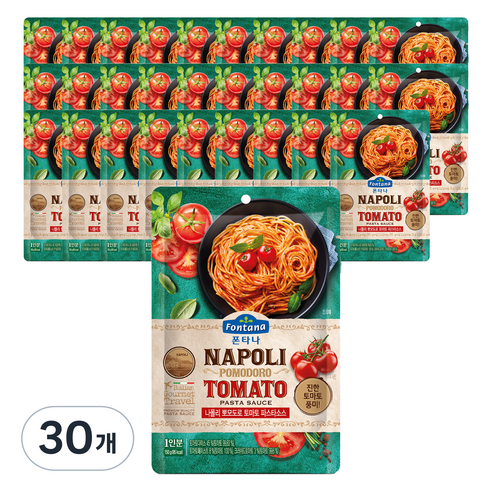 폰타나 나폴리 뽀모도로 토마토 파스타소스 파우치 1.5kg × 2개