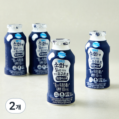 덴마크 소화가 잘되는 우유로 만든 요구르트 위플러스, 2개, 4개입, 150ml