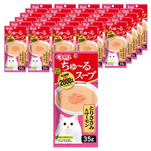 챠오츄르 고양이 짜먹는 간식 4p, 혼합맛(참치/가리비관자), 56g, 6개