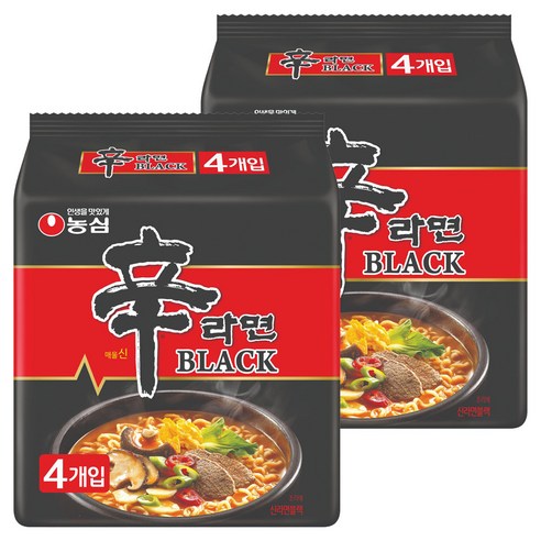 신라면 블랙 134g, 8개