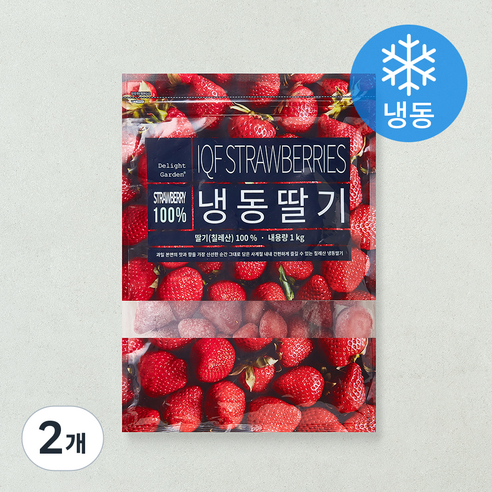 딜라잇가든 칠레산 딸기 (냉동), 2개, 1kg