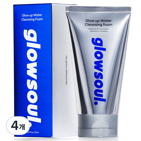 글로소울 글로업 워터 클렌징 폼, 150ml, 4개