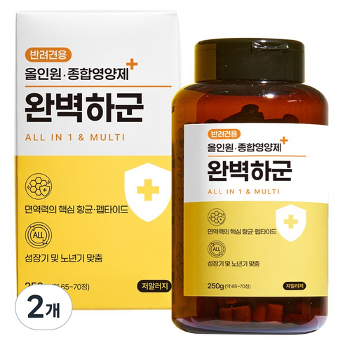 애니먼 강아지 완벽하군 올인원 종합 영양제, 250g, 종합영양제, 2개