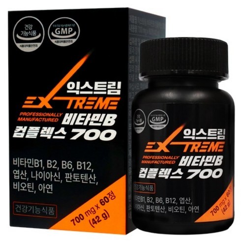 익스트림 비타민B 컴플렉스 700 42g 60정, 1개 맛있게 먹은 솔직 후기 - 상품 이미지 1