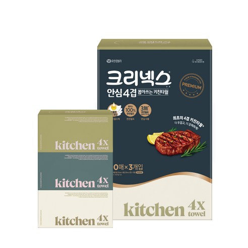크리넥스 안심 4겹 뽑아쓰는 키친타월 90개입, 6개 이미지 2