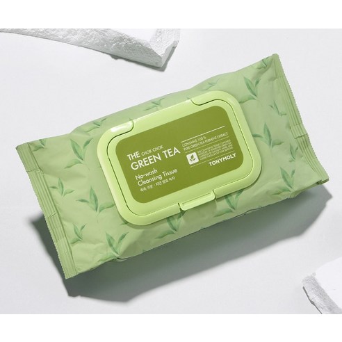 토니모리 더촉촉 그린티 노워시 클렌징 티슈 세트 이미지 4
