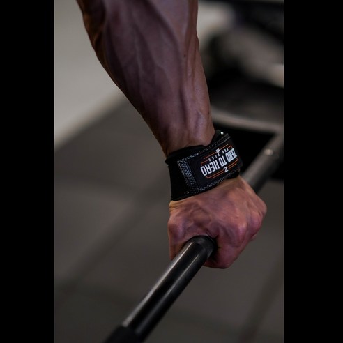 제로투히어로 리프팅 프로 그립 일체형 헬스 스트랩 후기 분석 - 패드 뒷면