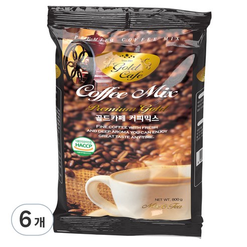 모카씨엔티 자판기용 골드카페 커피믹스, 800g, 1개입, 6개
