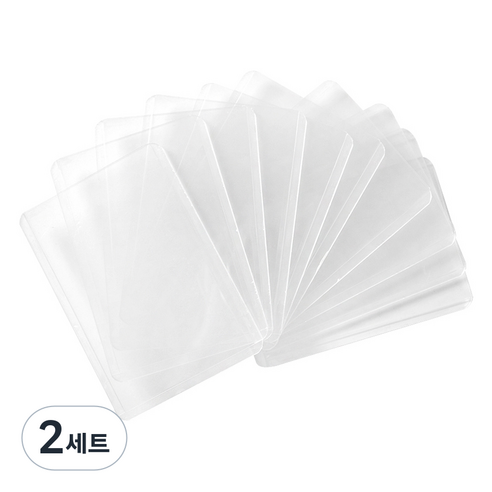 투영디자인 세로형 탑로더 10p, 투명, 2세트
