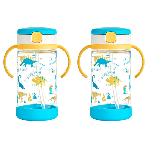 릿첼 AQ 빨대컵, 320ml, 2개, 아쿠아블루
