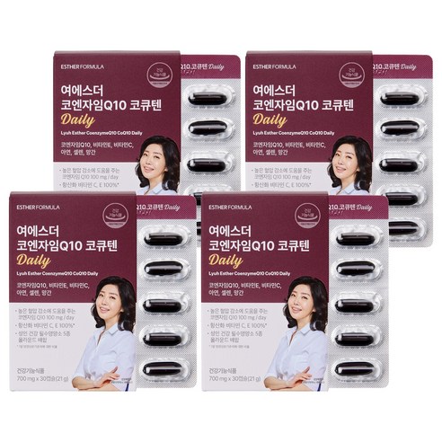 에스더포뮬러 여에스더 코엔자임Q10 코큐텐 Daily 21g, 4개, 30정