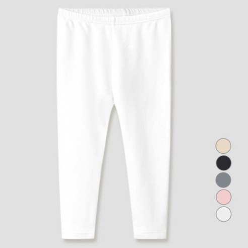 유니프랜드 아동용 도톰 9부 기모 레깅스