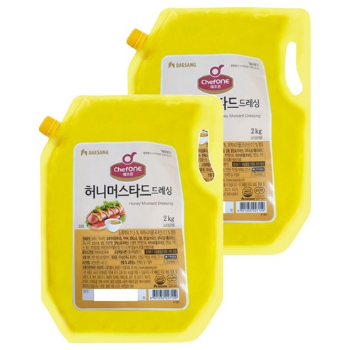 쉐프원 허니머스타드 드레싱, 2kg, 2개