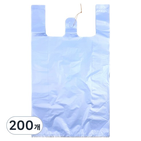 월드크린 손잡이 비닐봉투 하늘, 10L, 200개