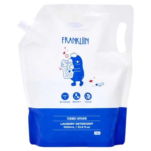 FRANKLIIN 유아용 세탁세제 리필, 1L, 1개