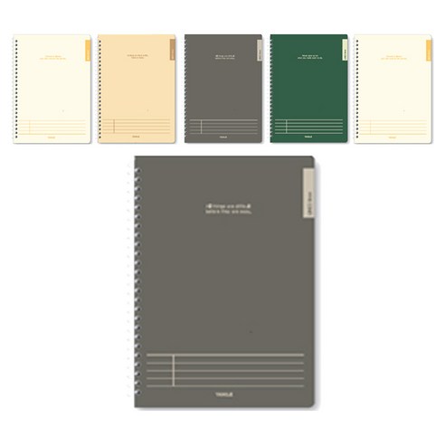 스프링 노트 대 5호, 랜덤발송, 6개