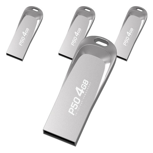 PLEIGO USB 메모리 P50, 4GB, 4개