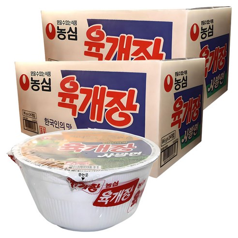 농심 육개장 사발면 86g, 48개