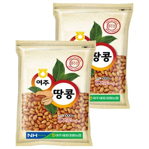 여주능서농협 볶음 땅콩, 500g, 2개
