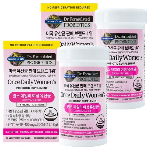 가든오브라이프 원스 데일리 여성 유산균, 30정, 2개