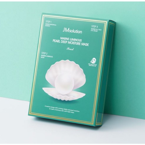 제이엠솔루션 청광 마린 진주 딥 모이스처 마스크 펄 후기 분석 - 아이크림 단계 안내