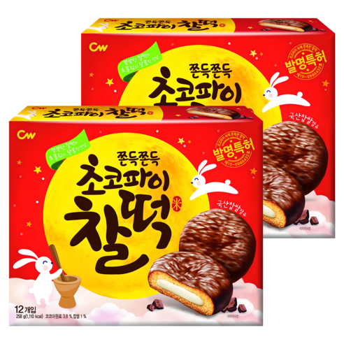 청우식품 초코파이찰떡, 258g, 2개