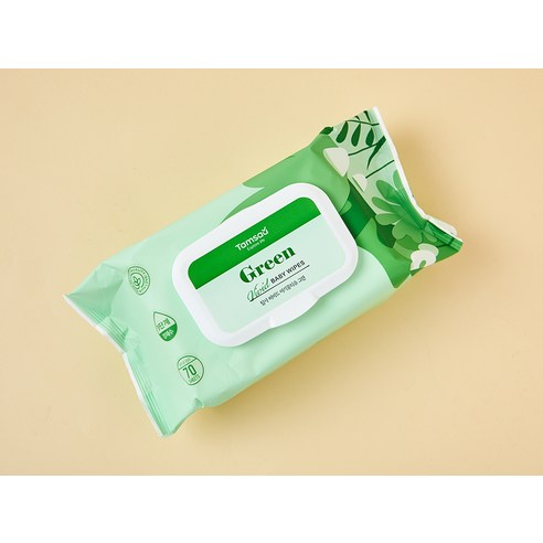탐사 비비드 아기물티슈 그린 엠보싱 캡형 75gsm 이미지 4