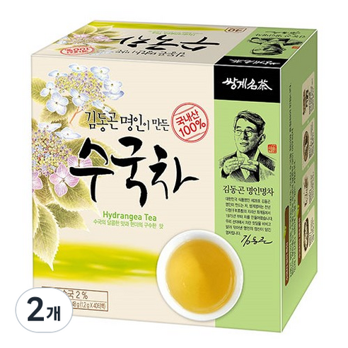 쌍계명차 김동곤 명인이 만든 수국차, 1.2g, 40개입, 2개