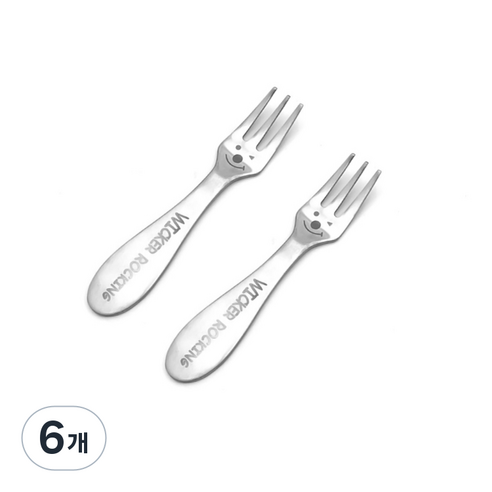 윙커 스텐 미니 티 포크, 6개