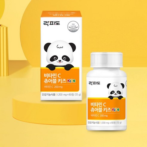락피도 비타민 C 츄어블 키즈 72g 60정, 1개 이미지 4