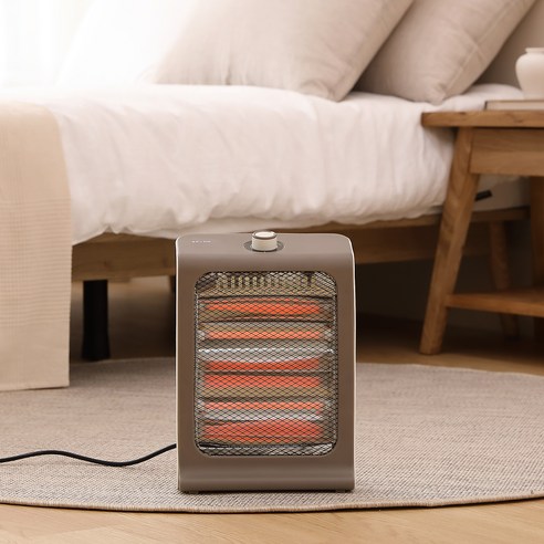 BRUNO 2단 석영관 전기히터 후기 분석 - 전면 석영관 발열체 디테일