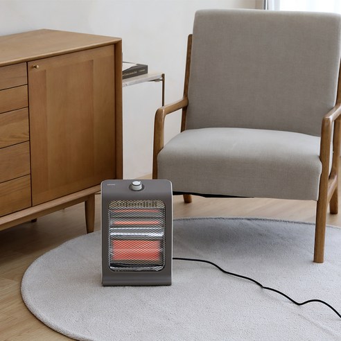 BRUNO 2단 석영관 전기히터 후기 분석 - 콤팩트한 사이즈 확인